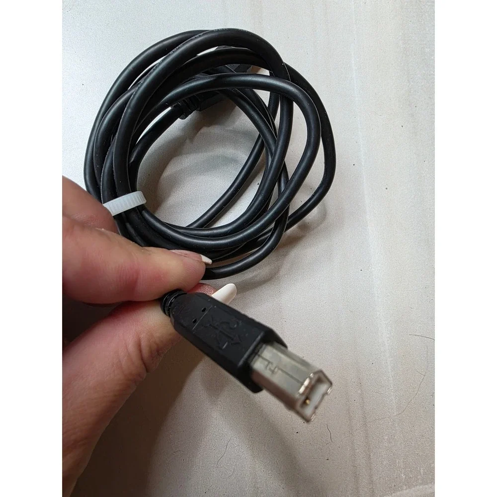 USB 2.0 Printer Cable Type A‎ Male to Type B Male Black Scanner Data  A5 Cord